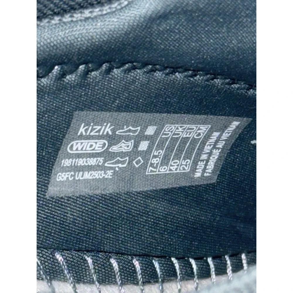 Kizik Lima HandsFree Sneakers Mens 7 Womens 8.5 Comfort Casual Knit Gray EUC